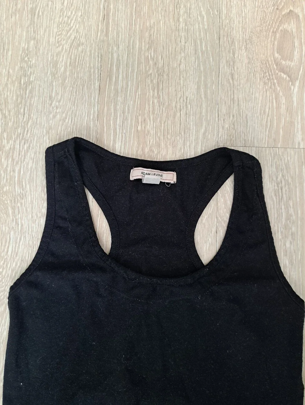 Adam Levine Collection Women's Black Racerback Tank Top Sz M (Fits Sz S)